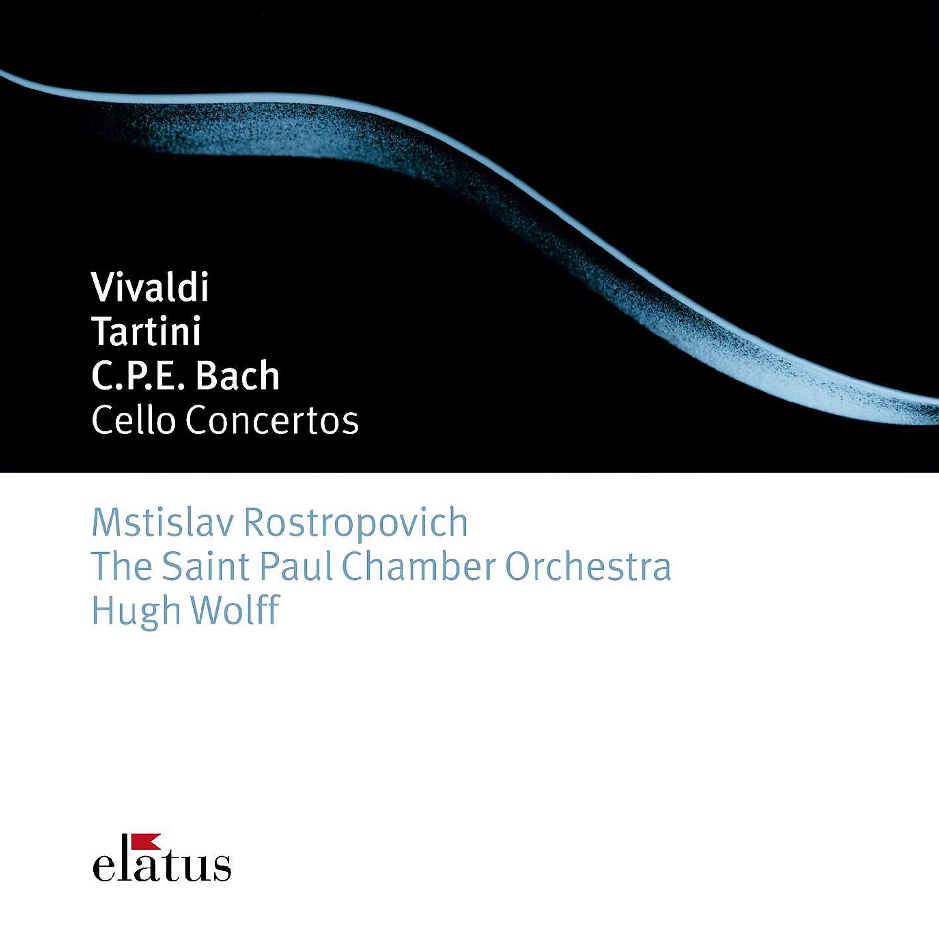 Постер альбома Vivaldi, Tartini & Bach, CPE : Cello Concertos  -  Elatus