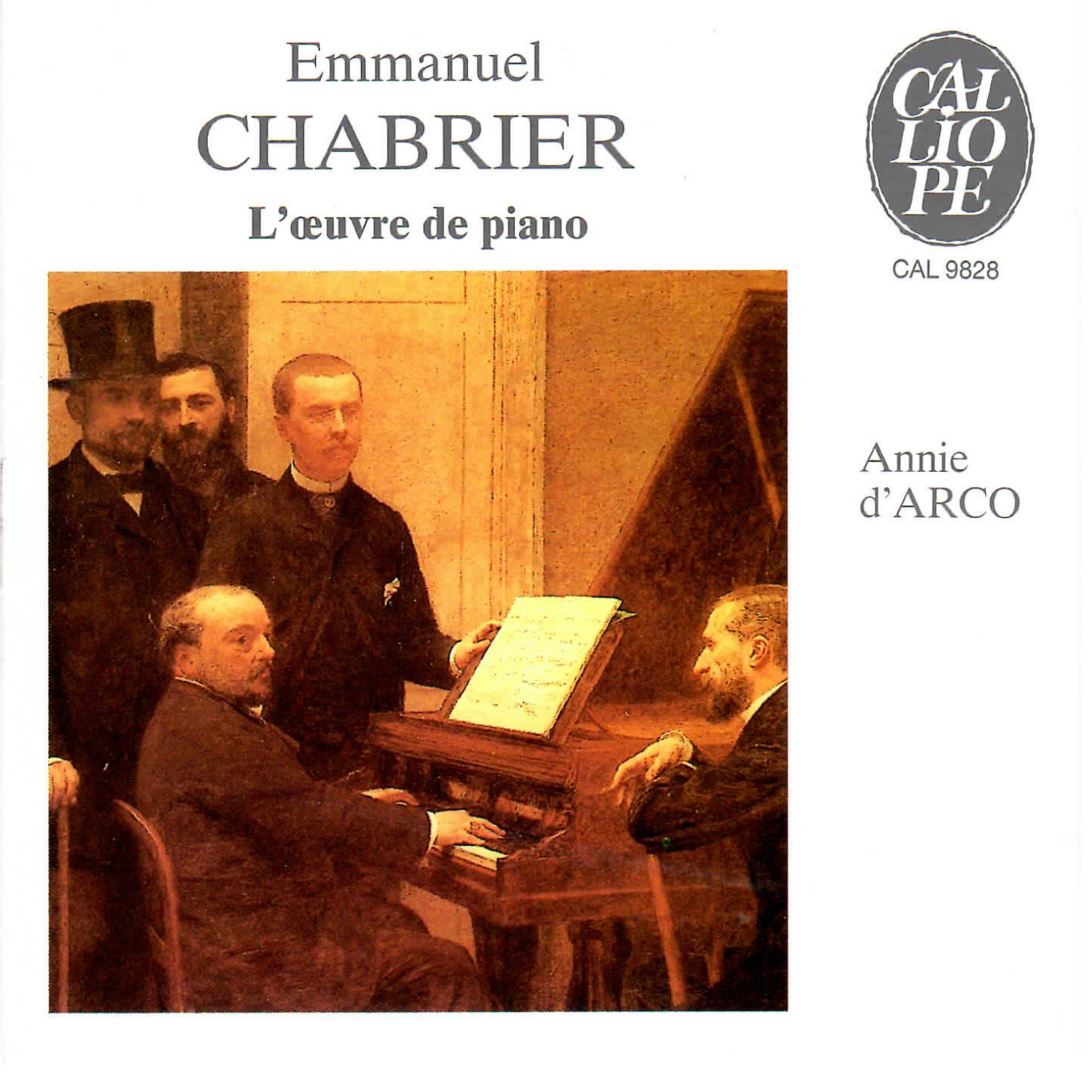 Постер альбома Chabrier: L'œuvre de piano