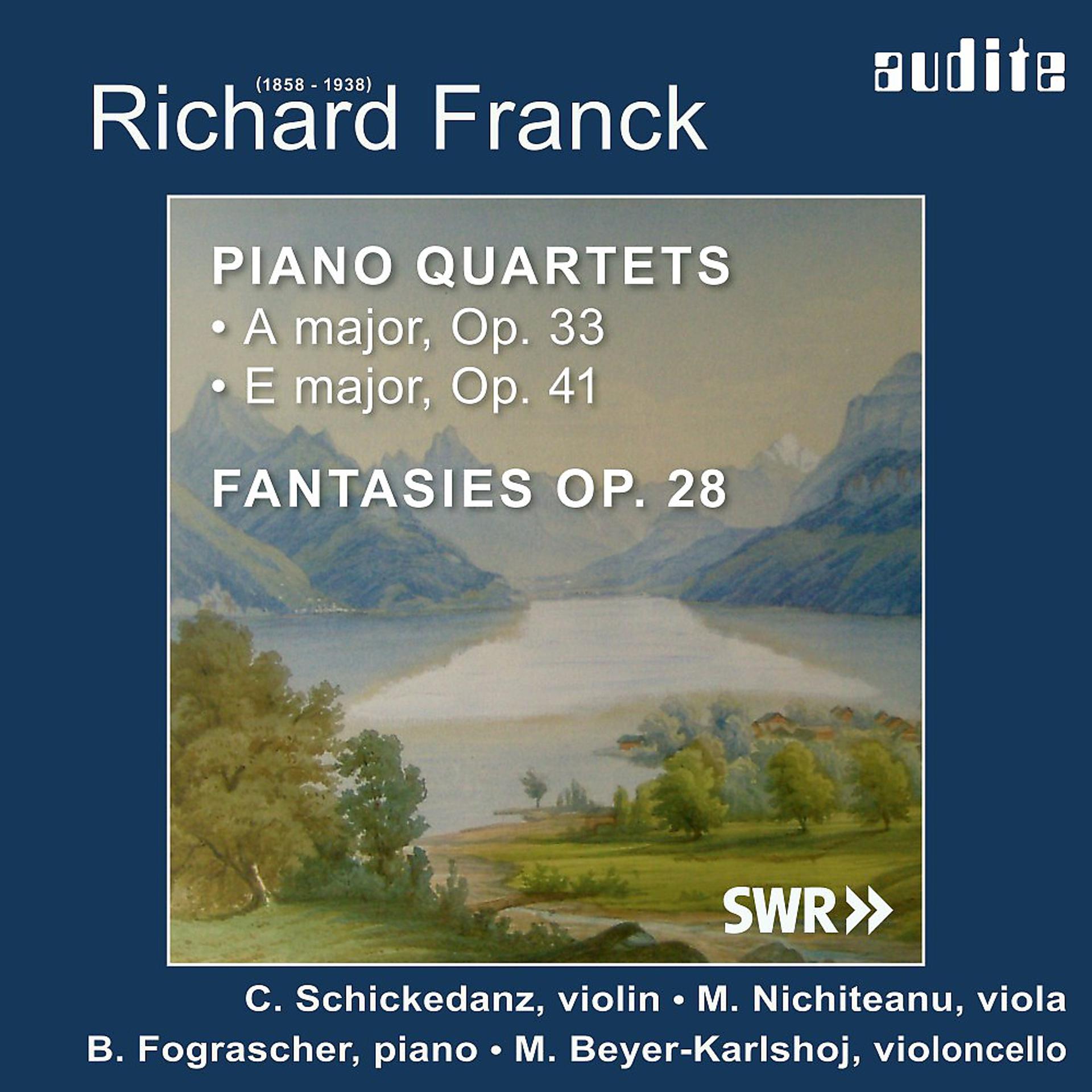 Постер альбома Richard Franck: Piano Quartets & Fantasies