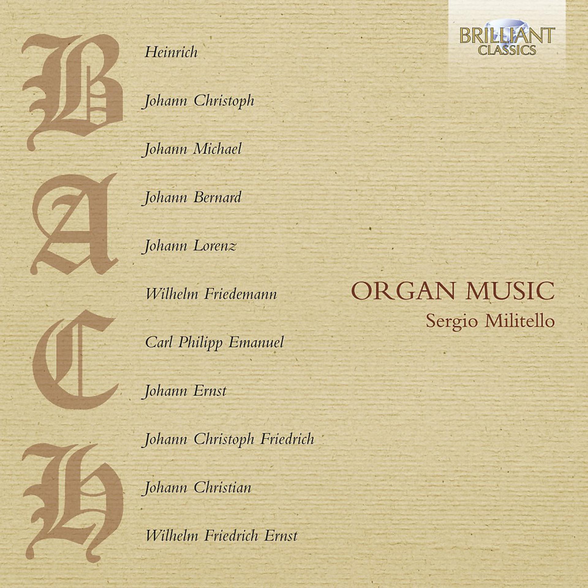 Постер альбома Bach Family: Organ Music