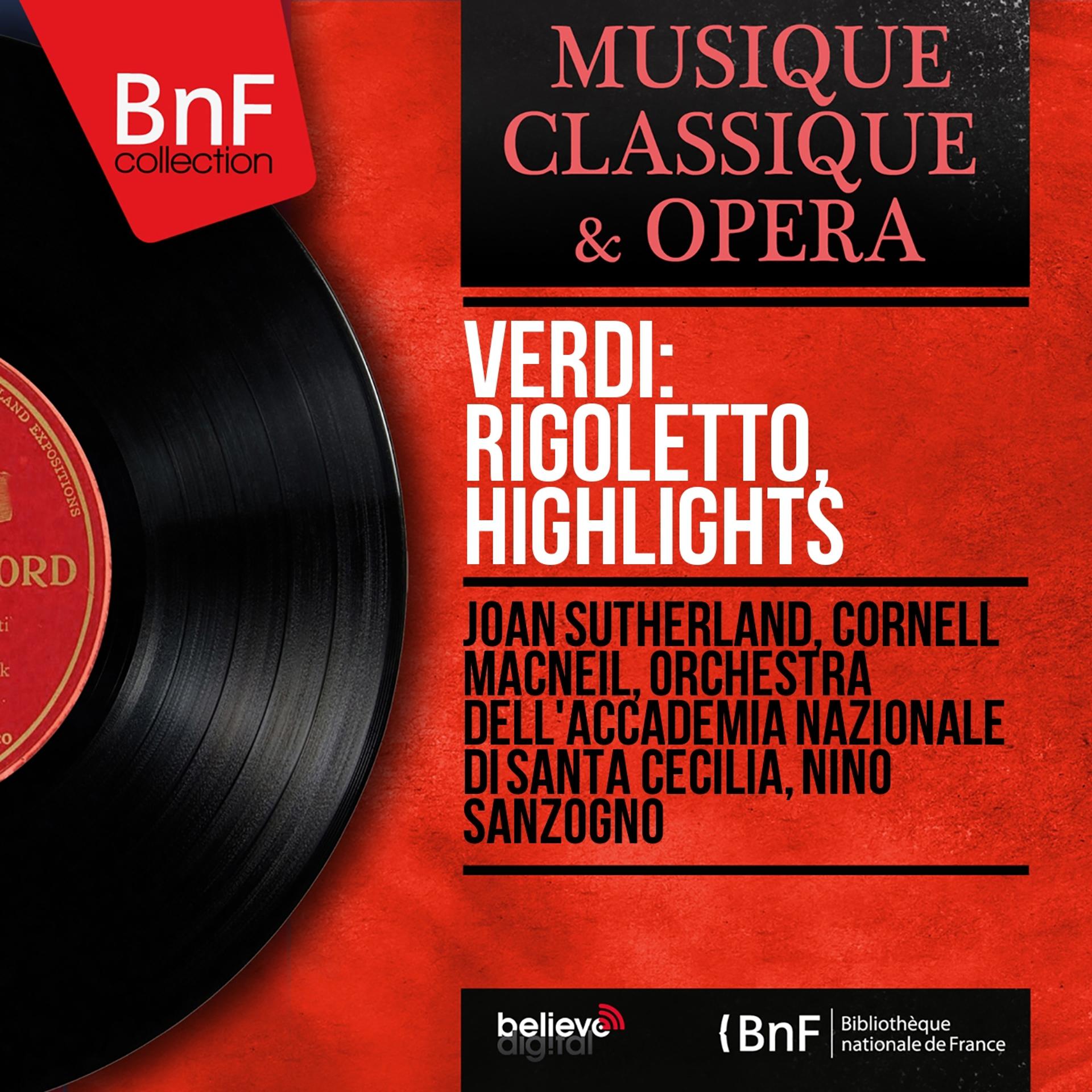 Постер альбома Verdi: Rigoletto, Highlights (Stereo Version)