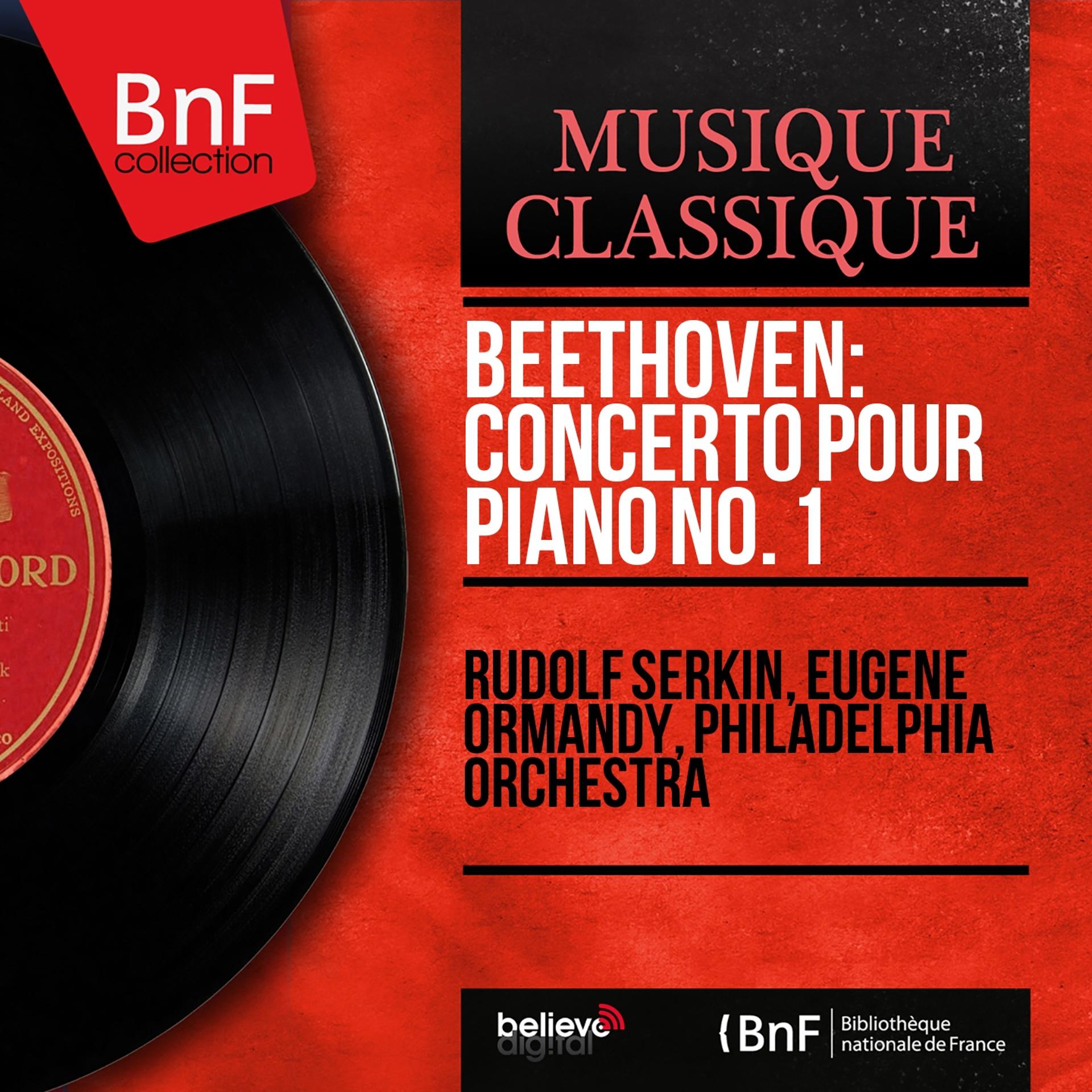 Постер альбома Beethoven: Concerto pour piano No. 1 (Mono Version)