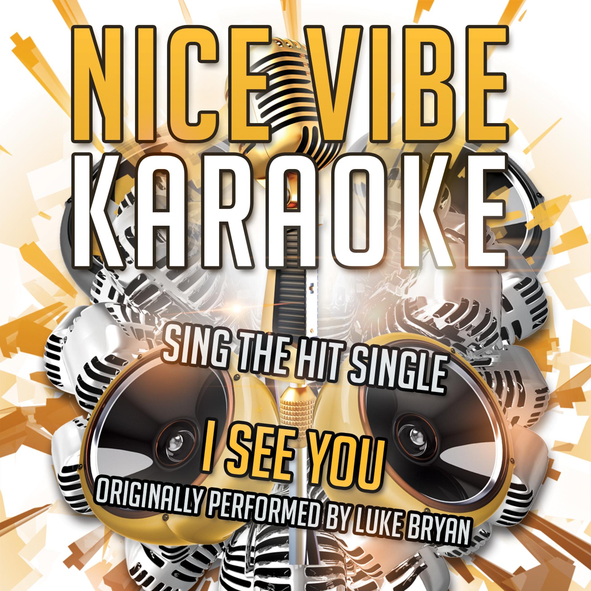 Постер альбома I See You (Originally Performed By Luke Bryan) (Karaoke Version)