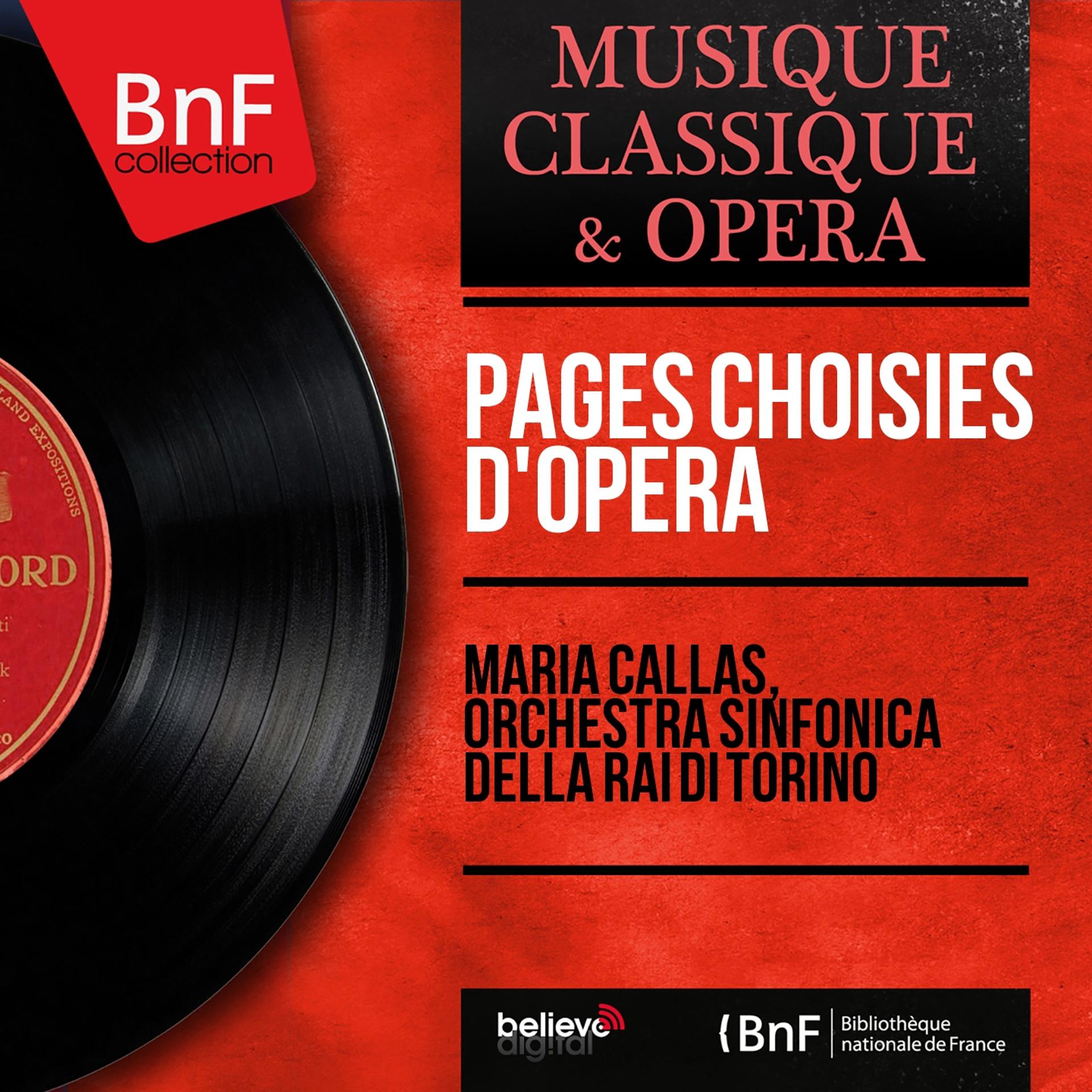 Постер альбома Pages choisies d'opéra (Mono Version)