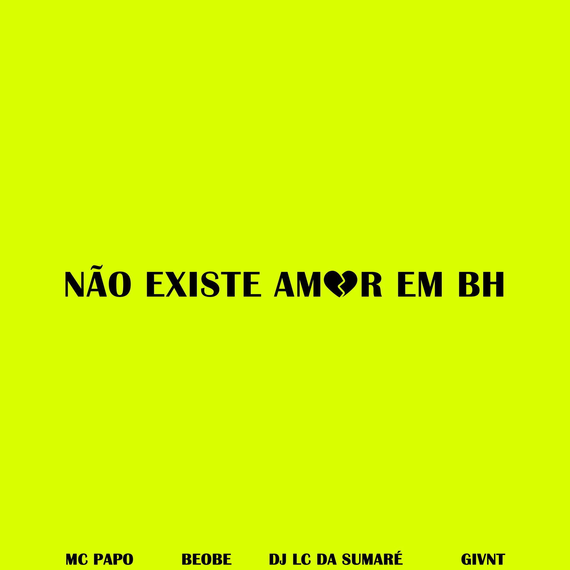 Постер альбома Não Existe Amor em Bh