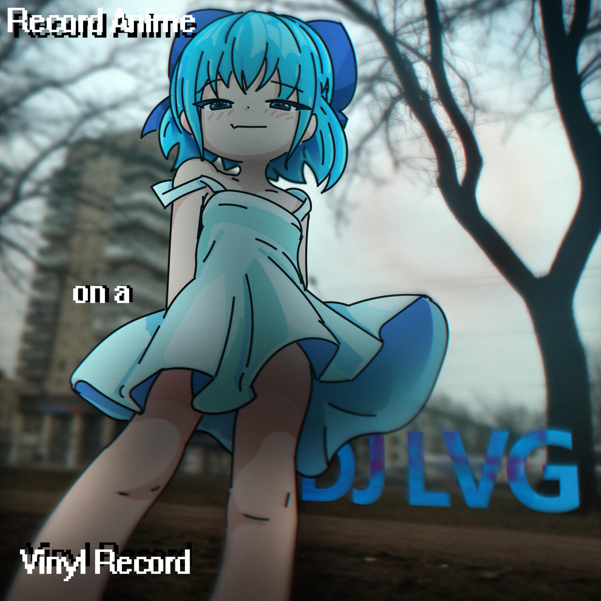 Постер альбома Record Anime on a Vinyl Record