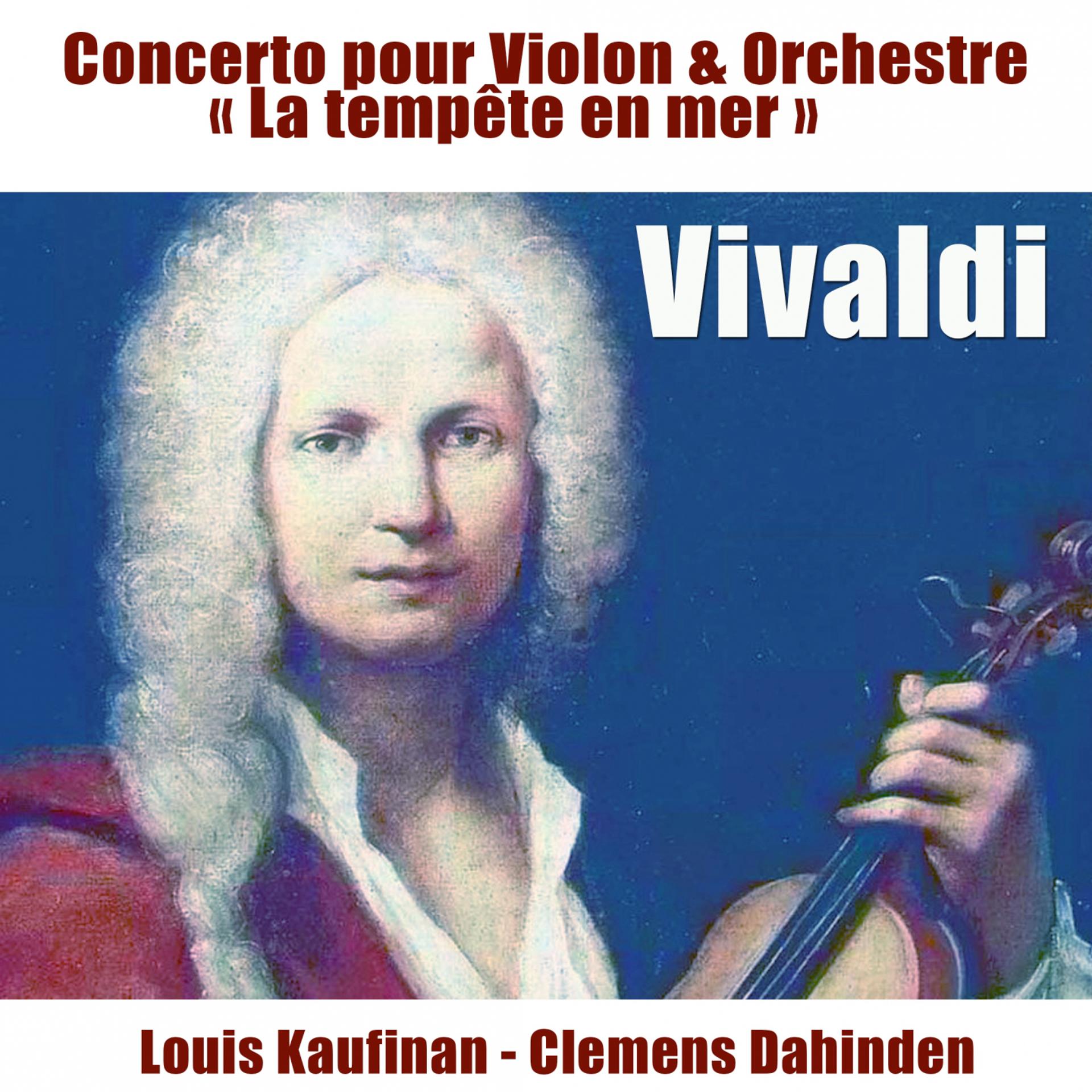 Постер альбома Vivaldi: Concerto pour flûte, RV 433 "La tempête en mer" (Arr. for Violin)