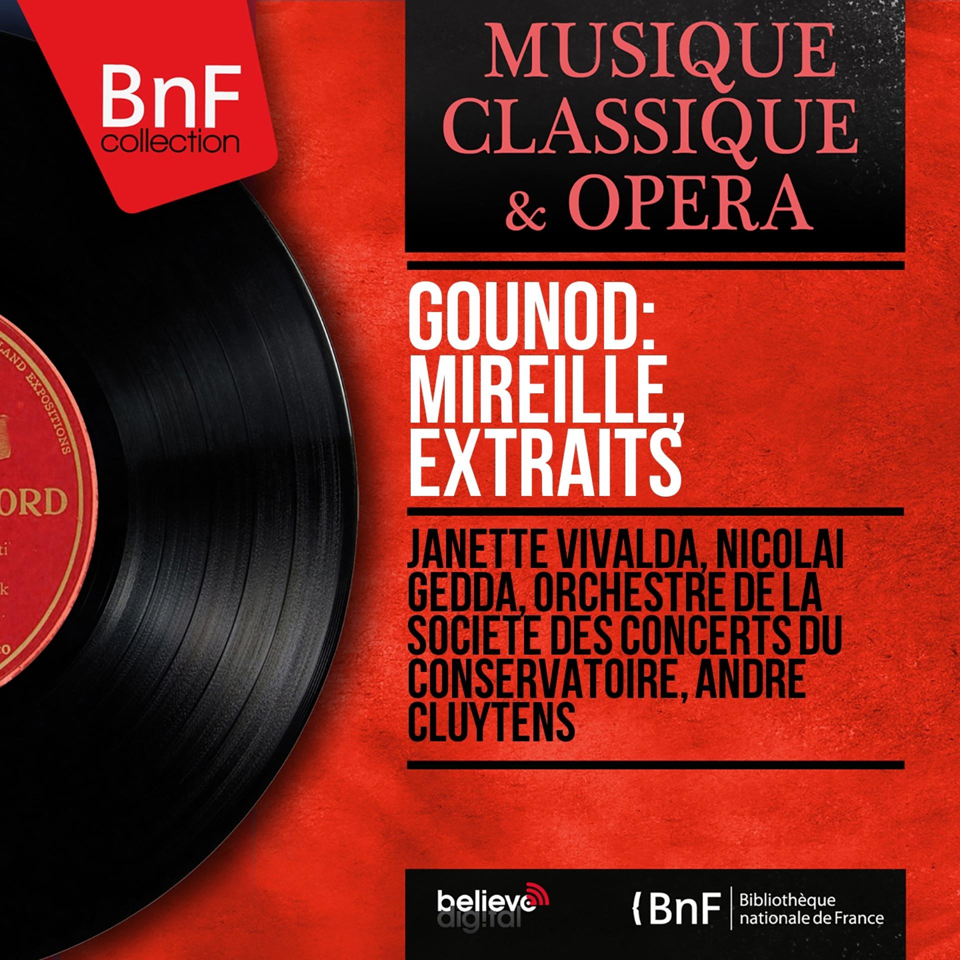 Постер альбома Gounod: Mireille, extraits (Mono Version)