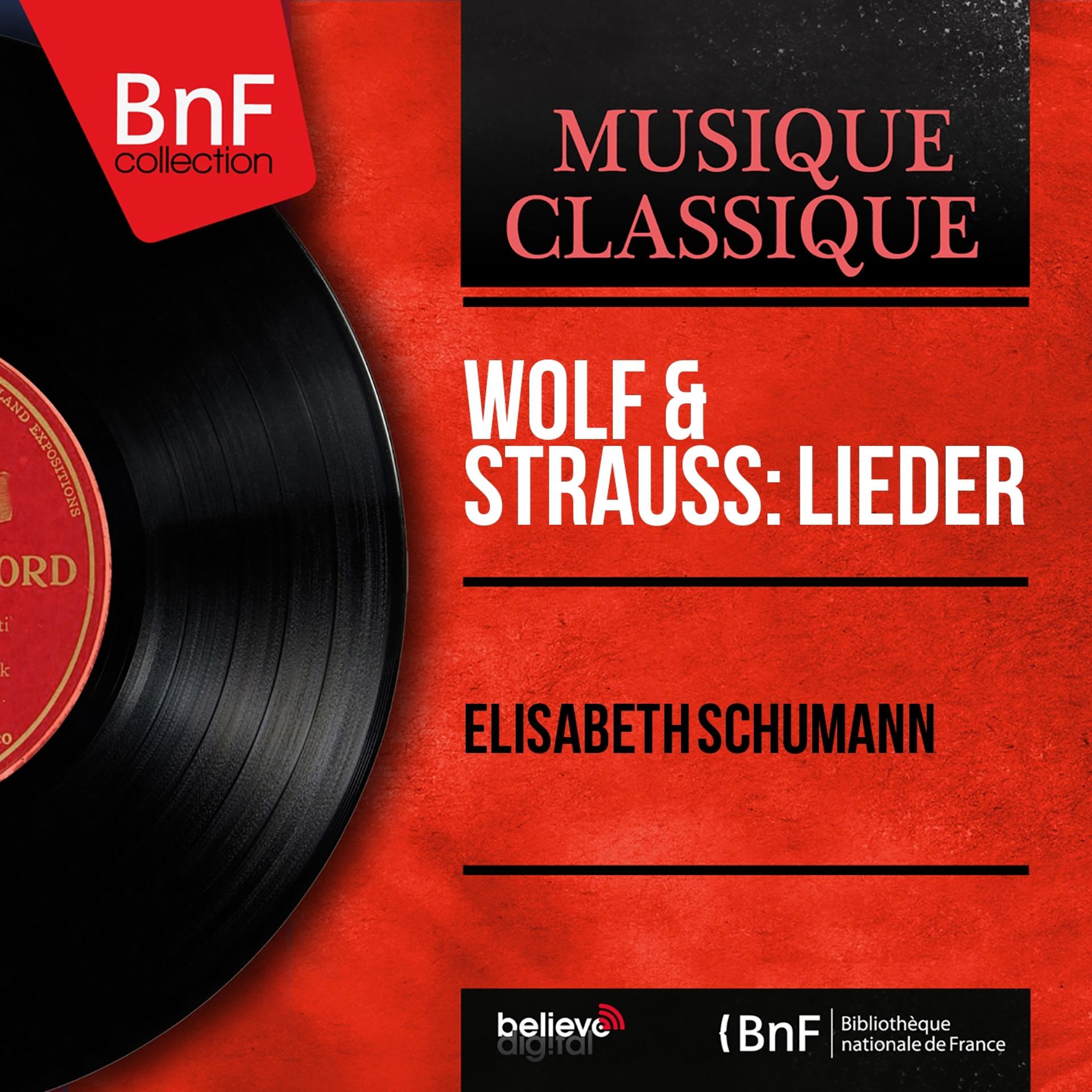 Постер альбома Wolf & Strauss: Lieder (Mono Version)