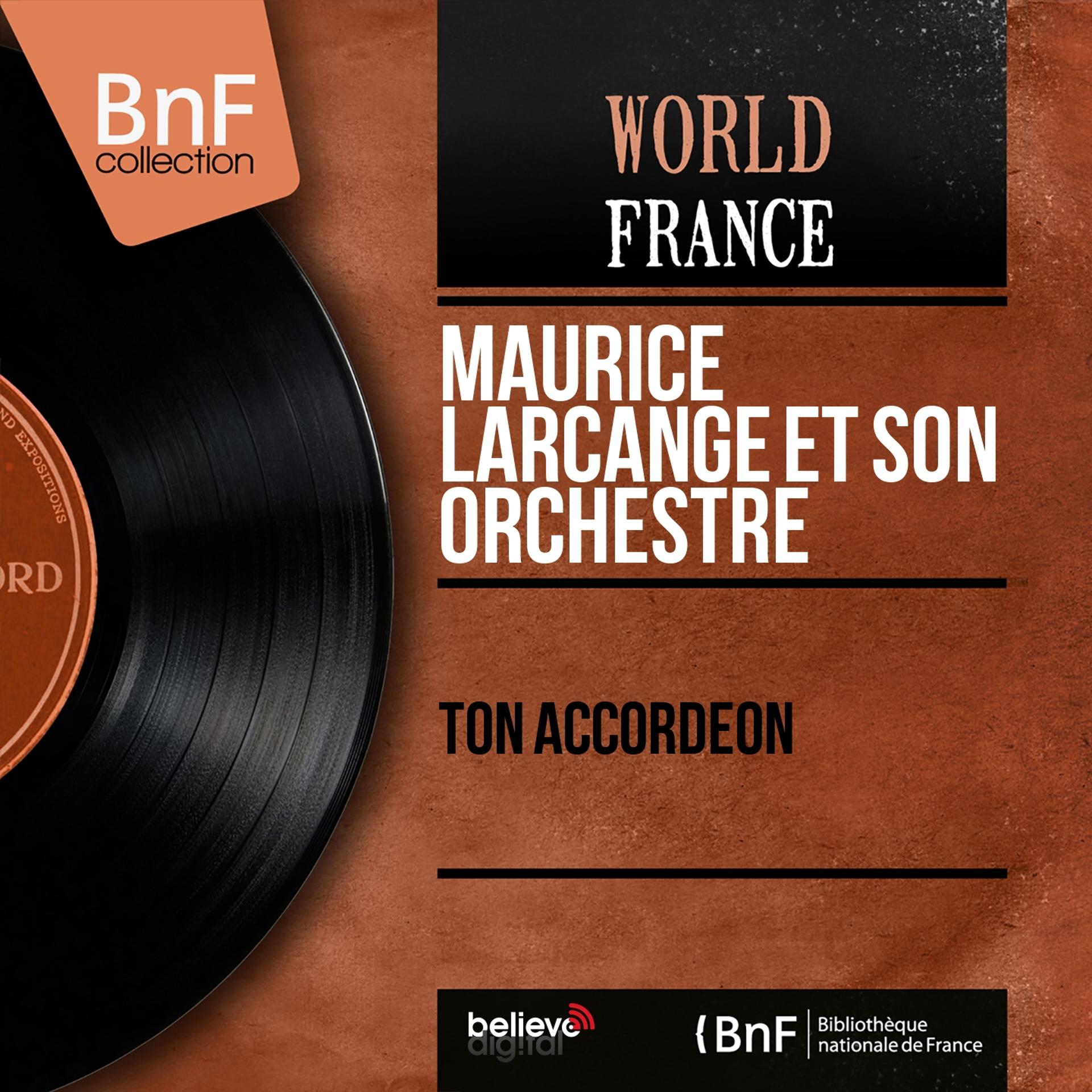 Постер альбома Ton accordéon (Mono Version)