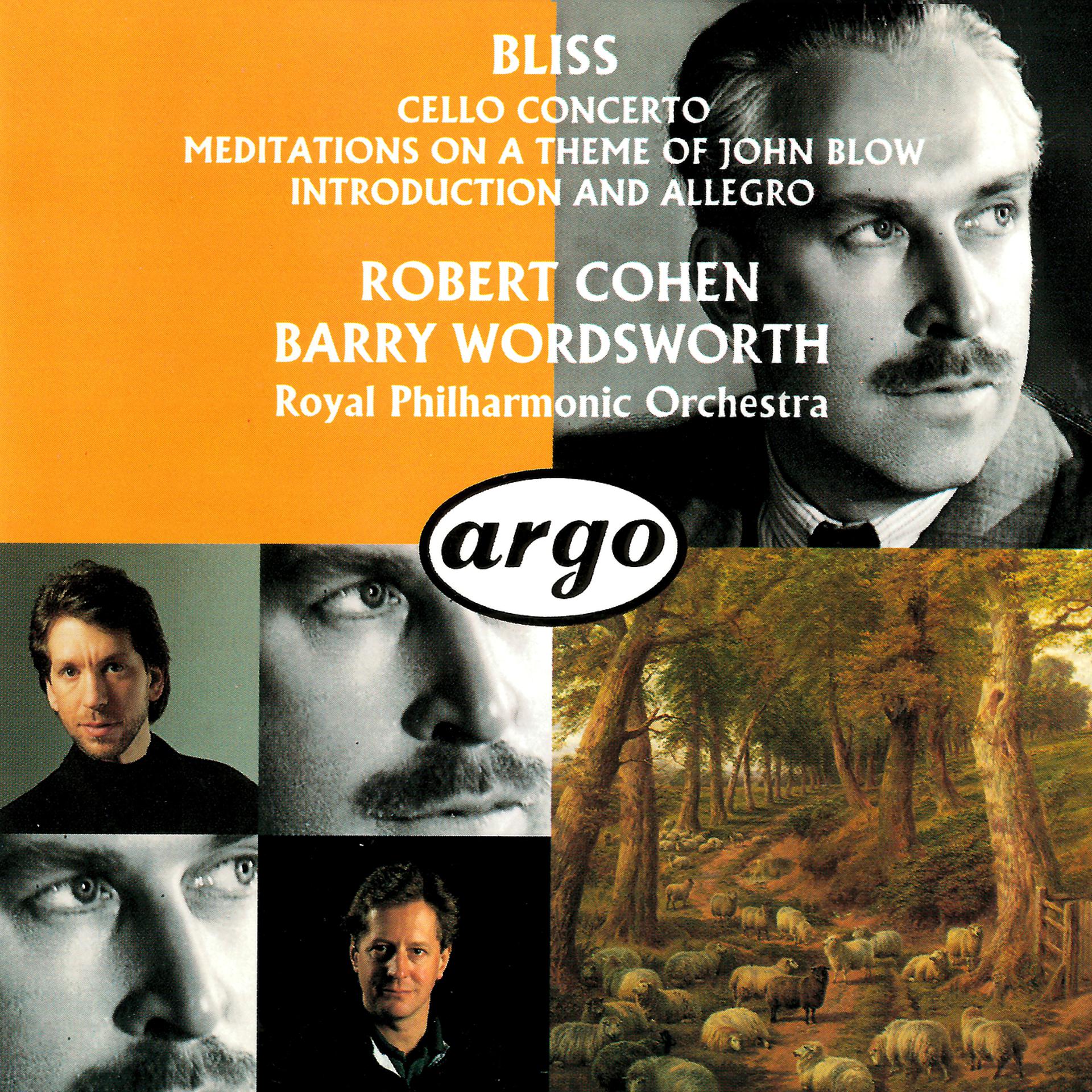 Постер альбома Bliss: Cello Concerto; Meditations On A Theme Of John Blow; Introduction And Allegro