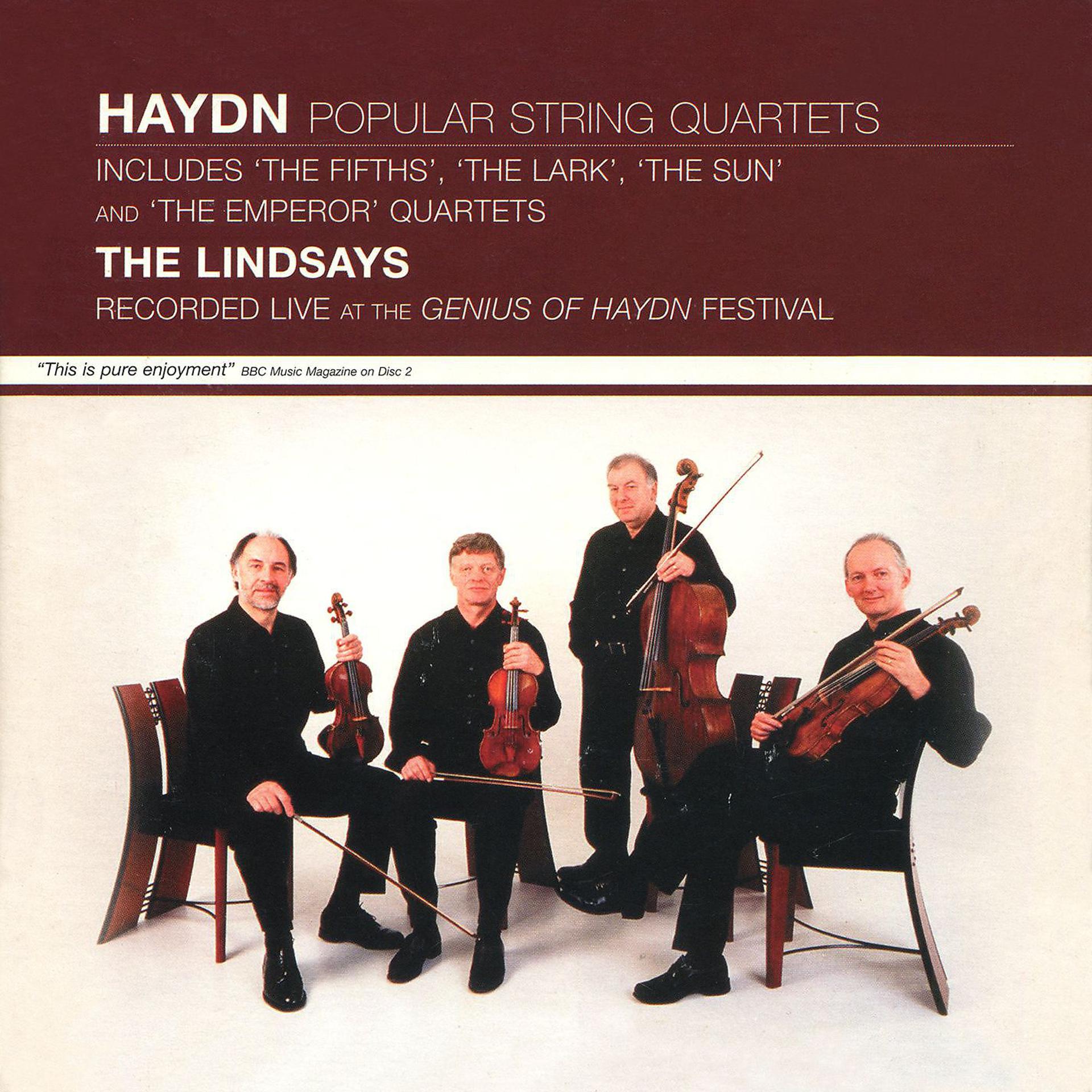 Постер альбома Hadyn: Popular String Quartets - Live at the Genius of Haydn Festival