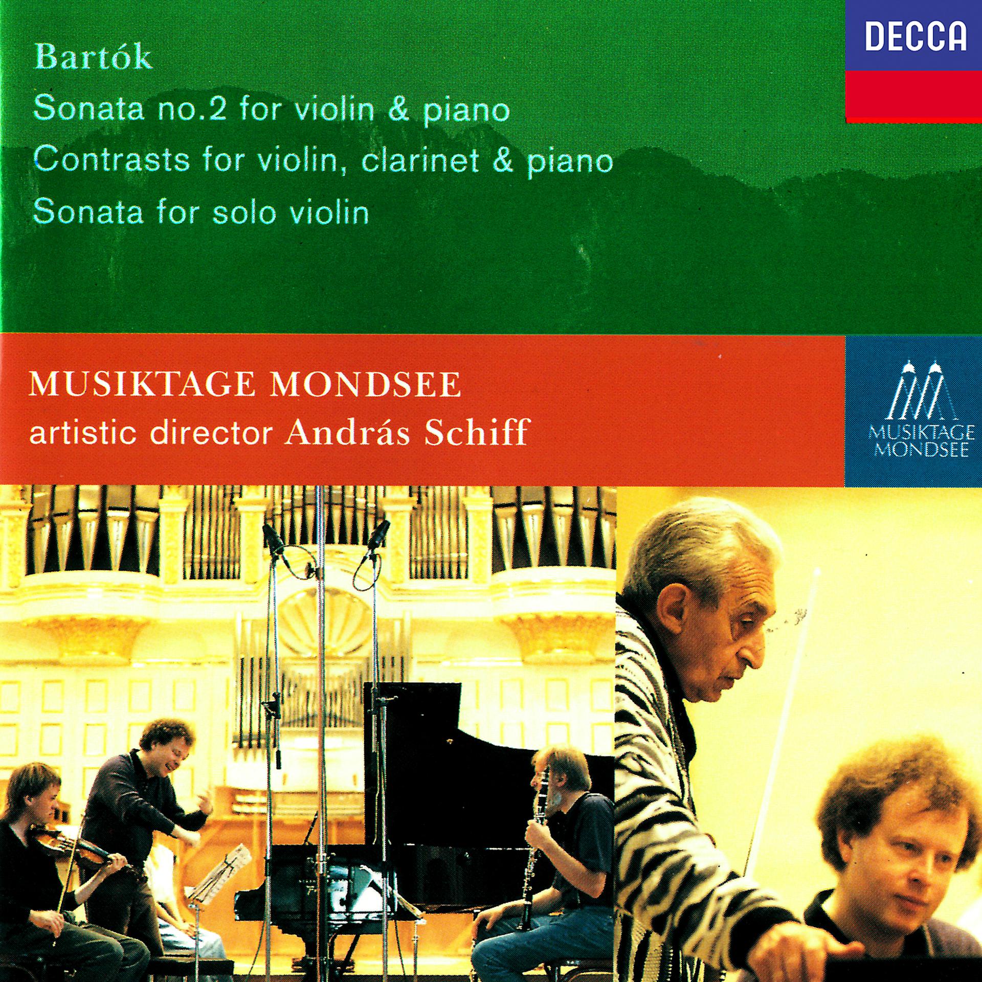 Постер альбома Bartók: Violin Sonata No. 2; Contrasts; Solo Violin Sonata
