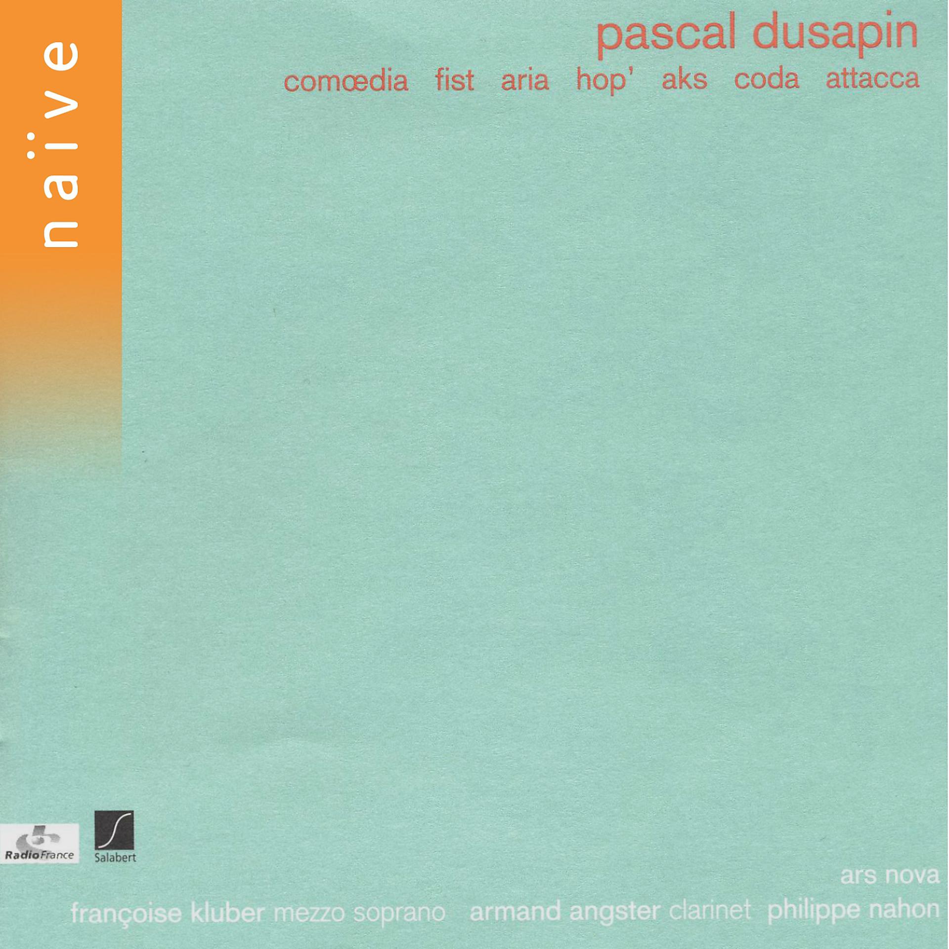 Постер альбома Pascal Dusapin