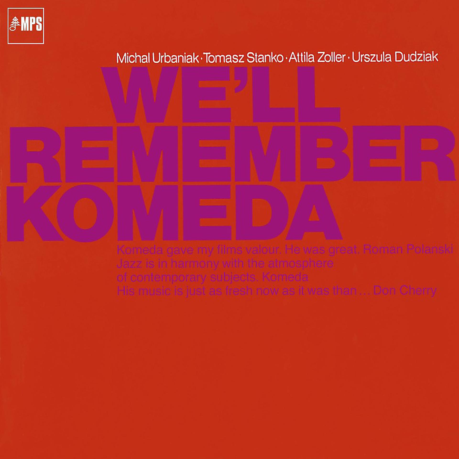 Постер альбома We'll Remember Komeda