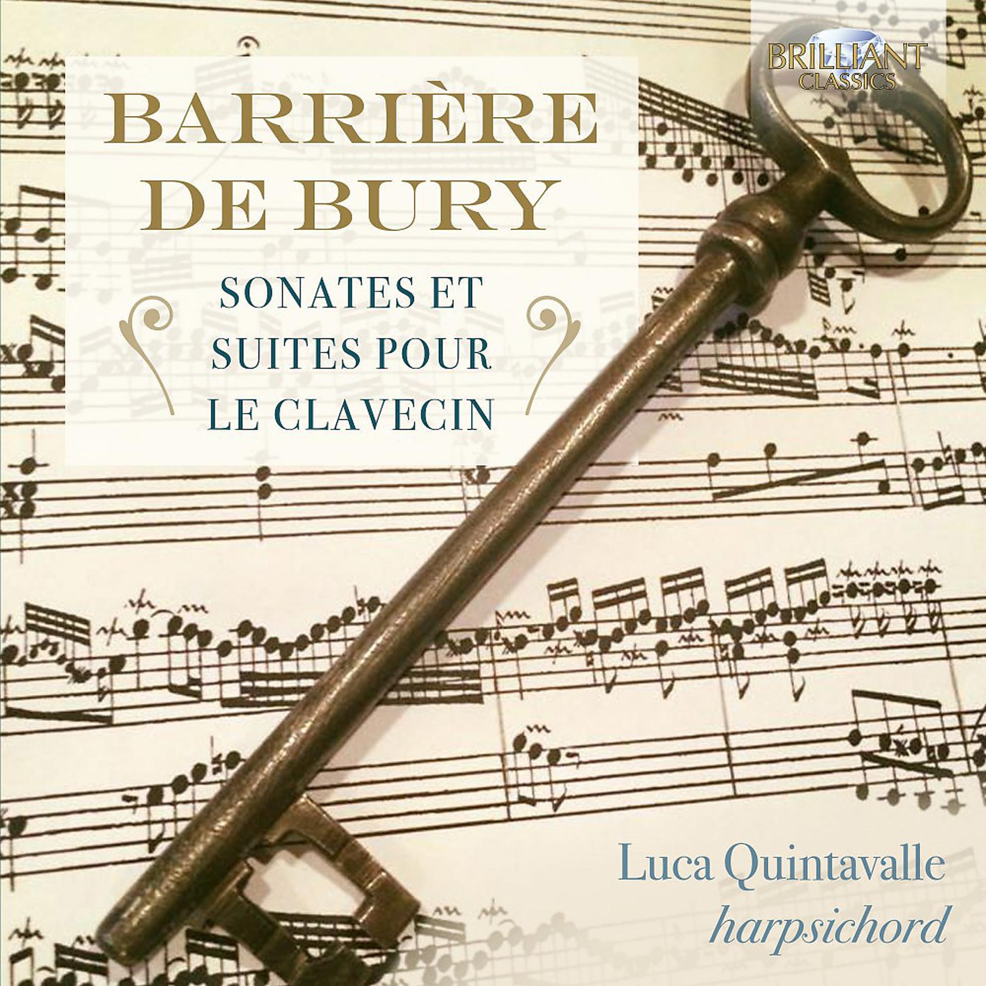 Постер альбома Barrière, De Bury: Sonates et suites pour le clavecin