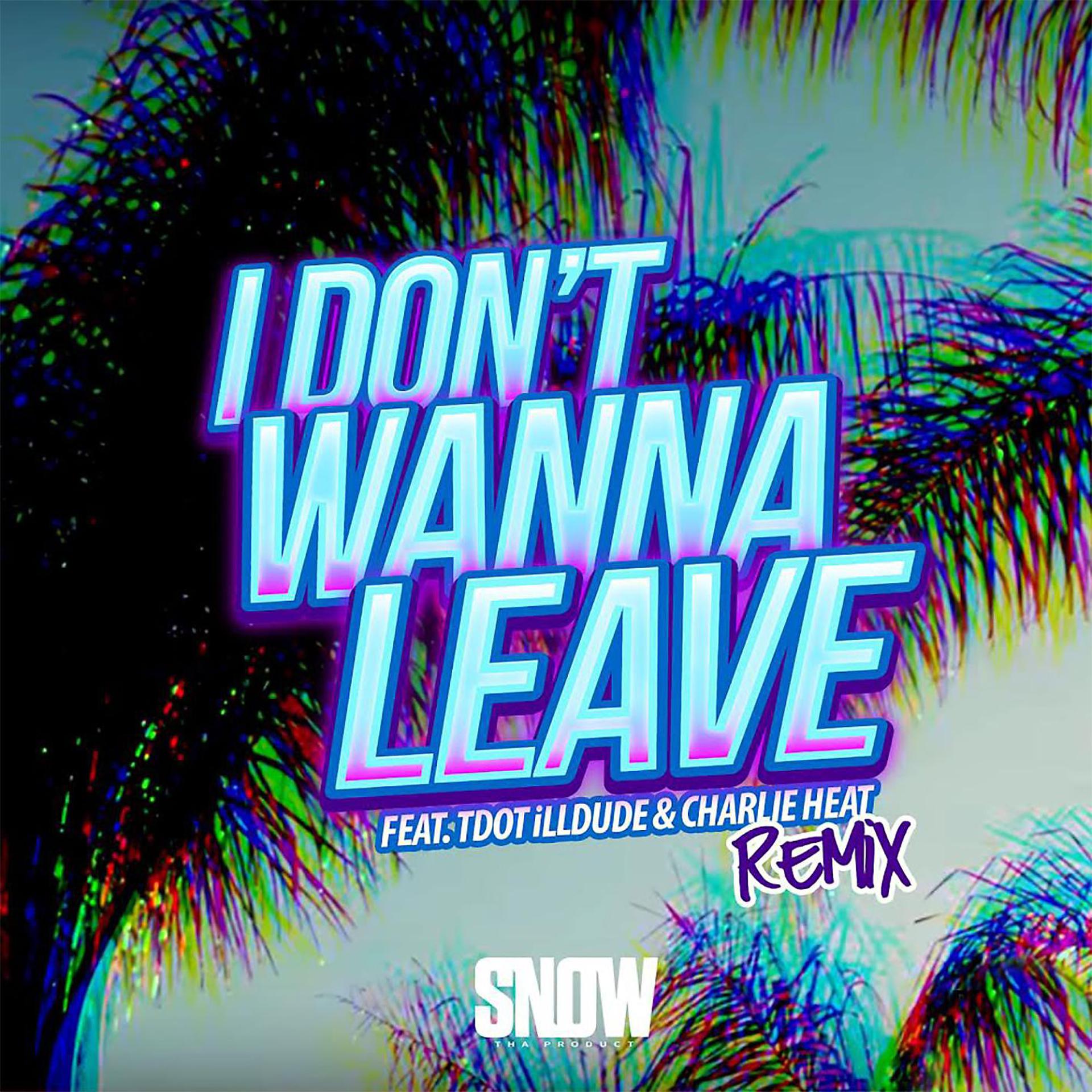 Постер альбома I Don't Wanna Leave (feat. Tdot illdude & Charlie Heat) [Remix]