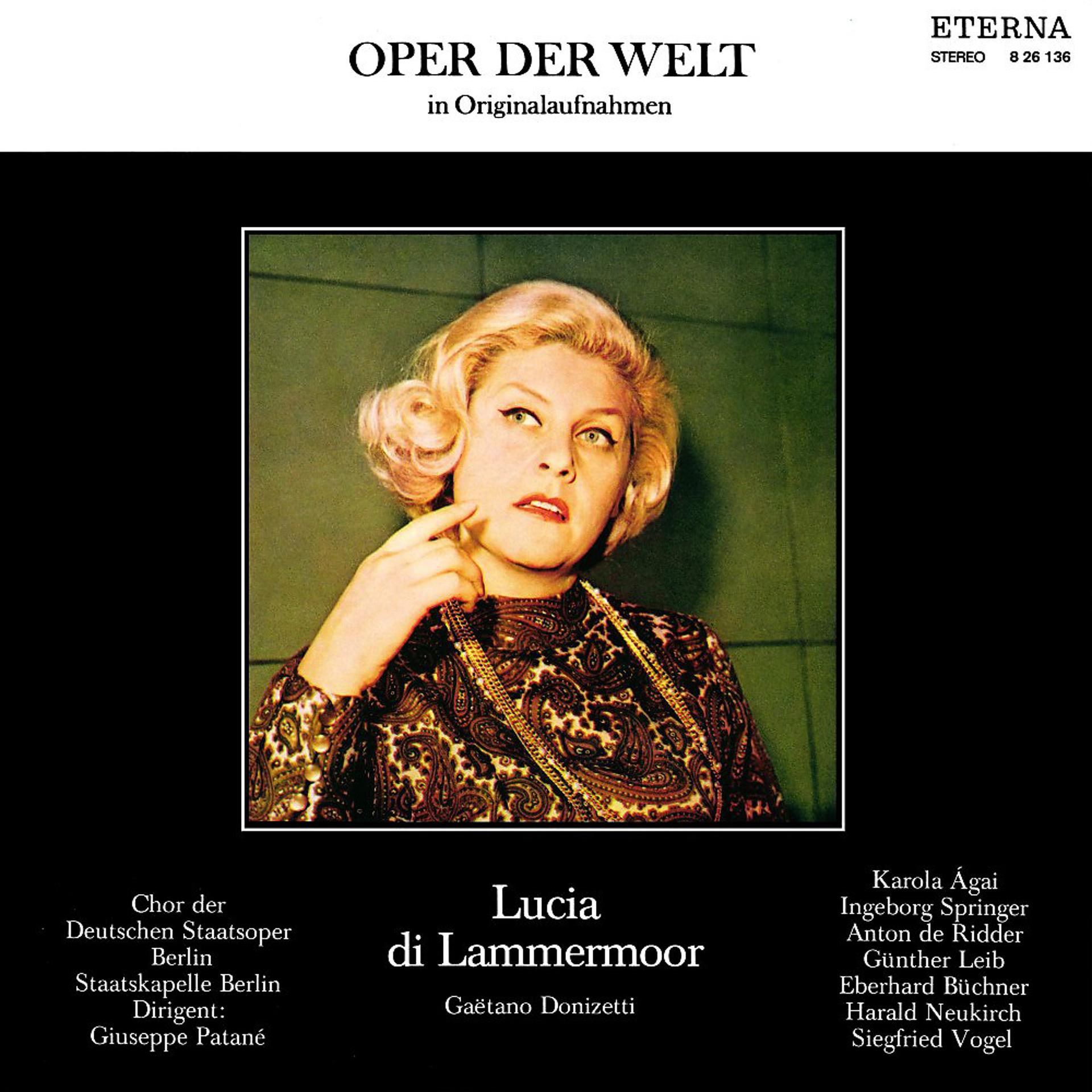 Постер альбома Donizetti: Lucia di Lammermoor (Highlights - Sung in Italian)