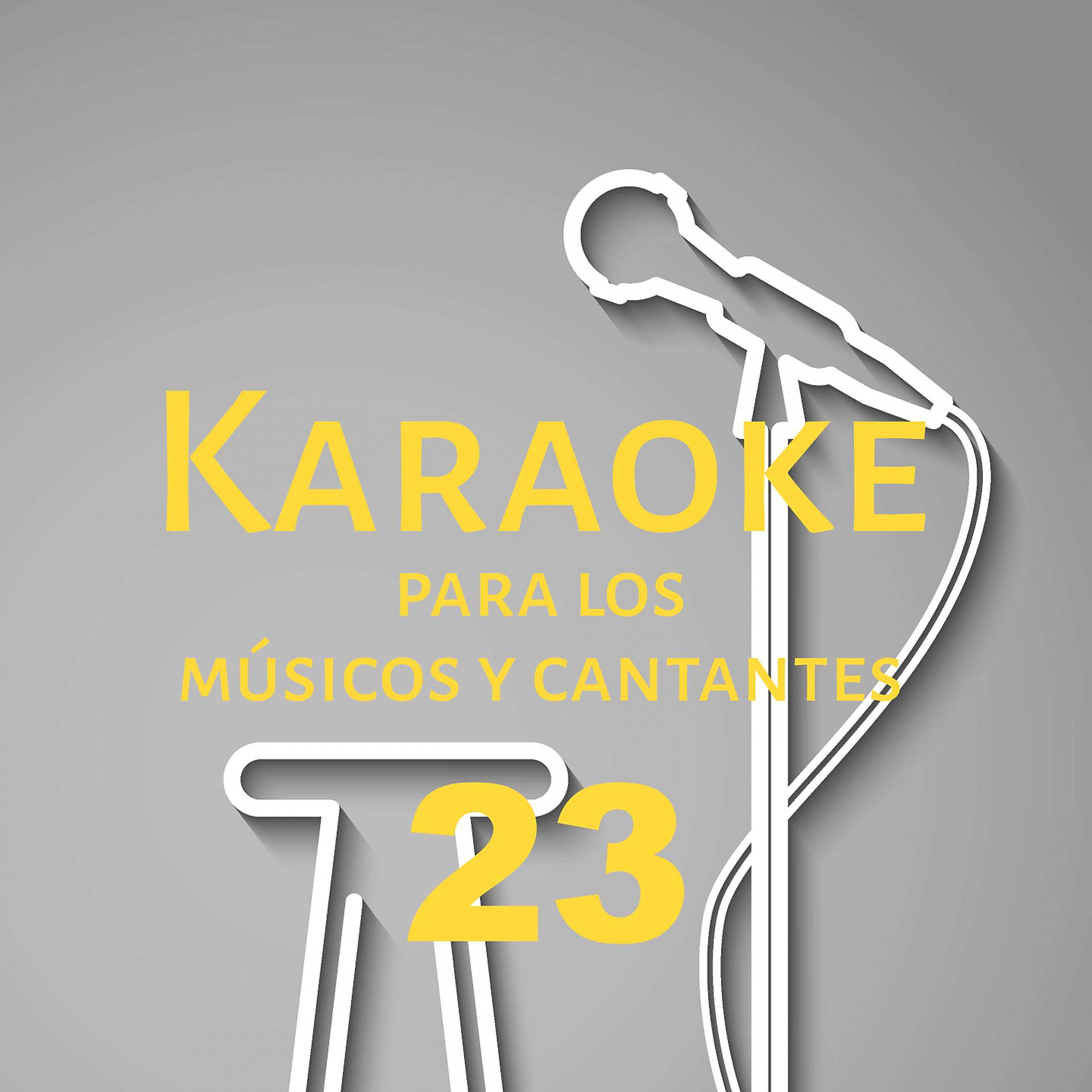 Постер альбома Karaoke para los músicos y cantantes, Vol. 23