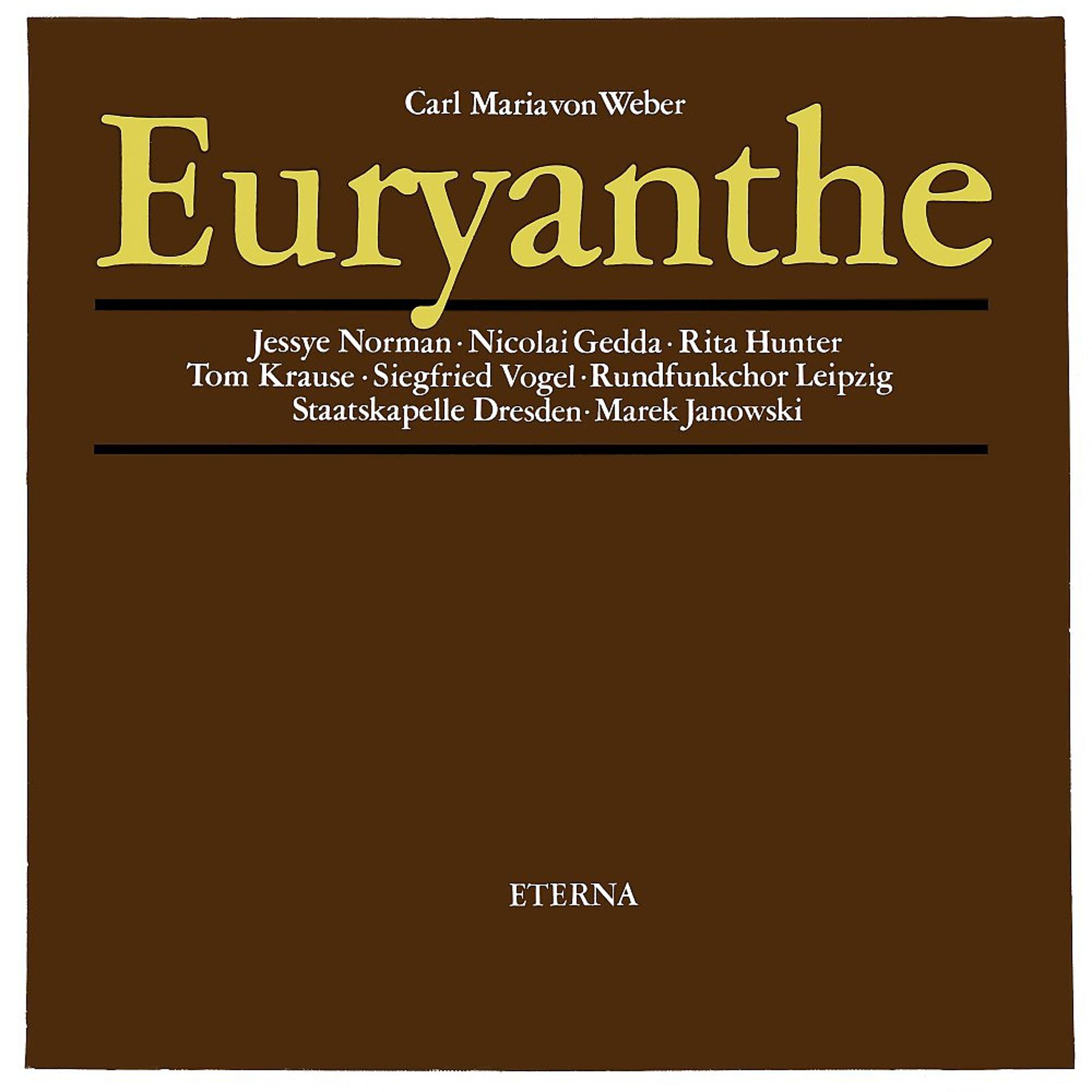 Постер альбома Weber: Euryanthe