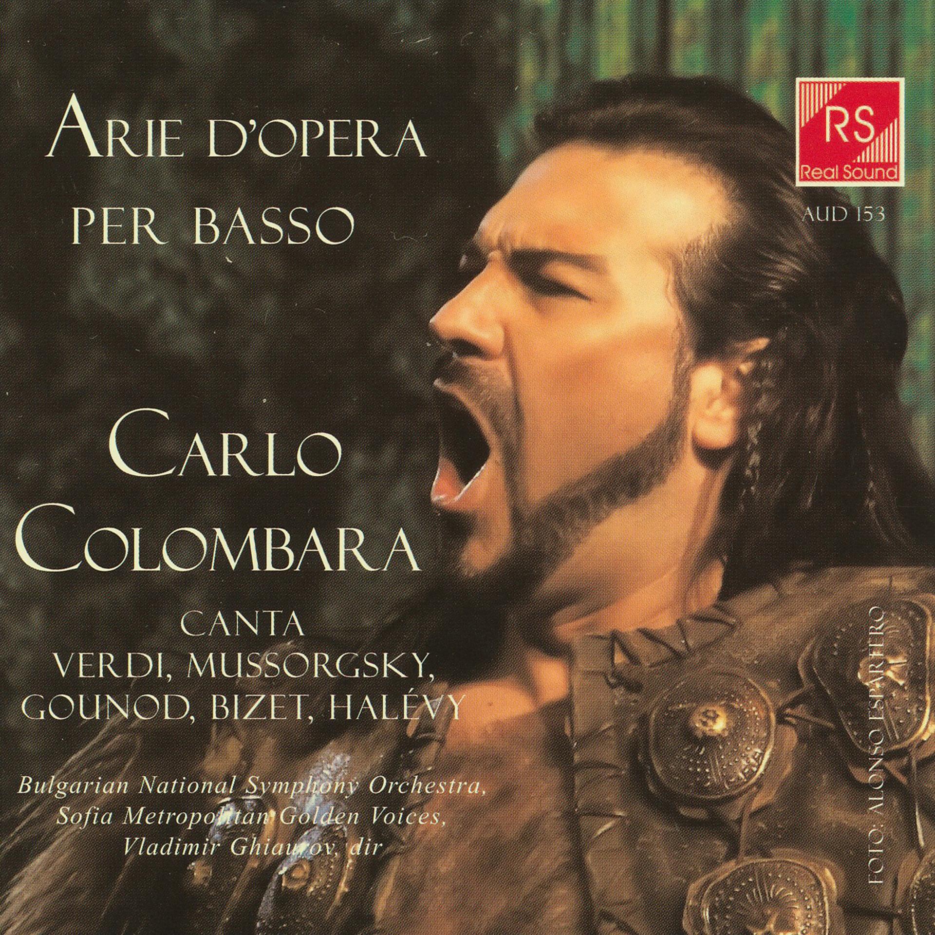 Постер альбома Arie d'opera per basso