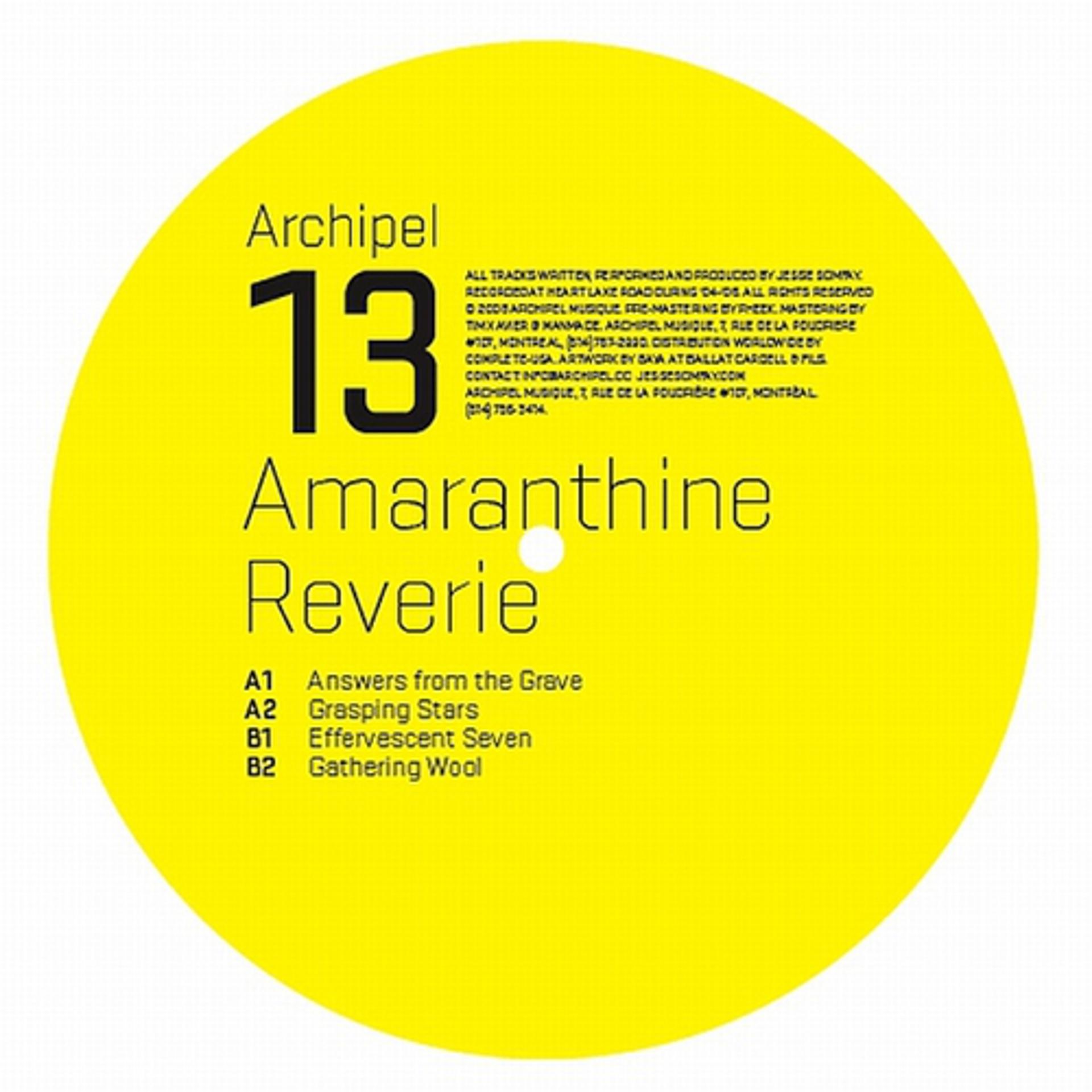 Постер альбома Amaranthine Reverie