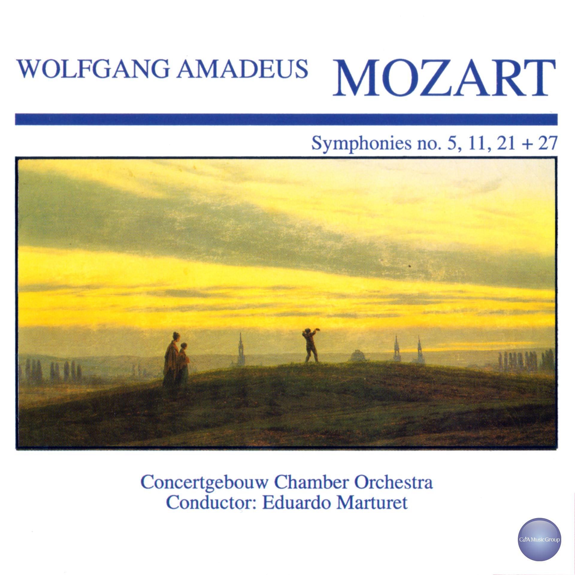 Постер альбома Mozart: Symphonies No. 5, 11, 21 + 27