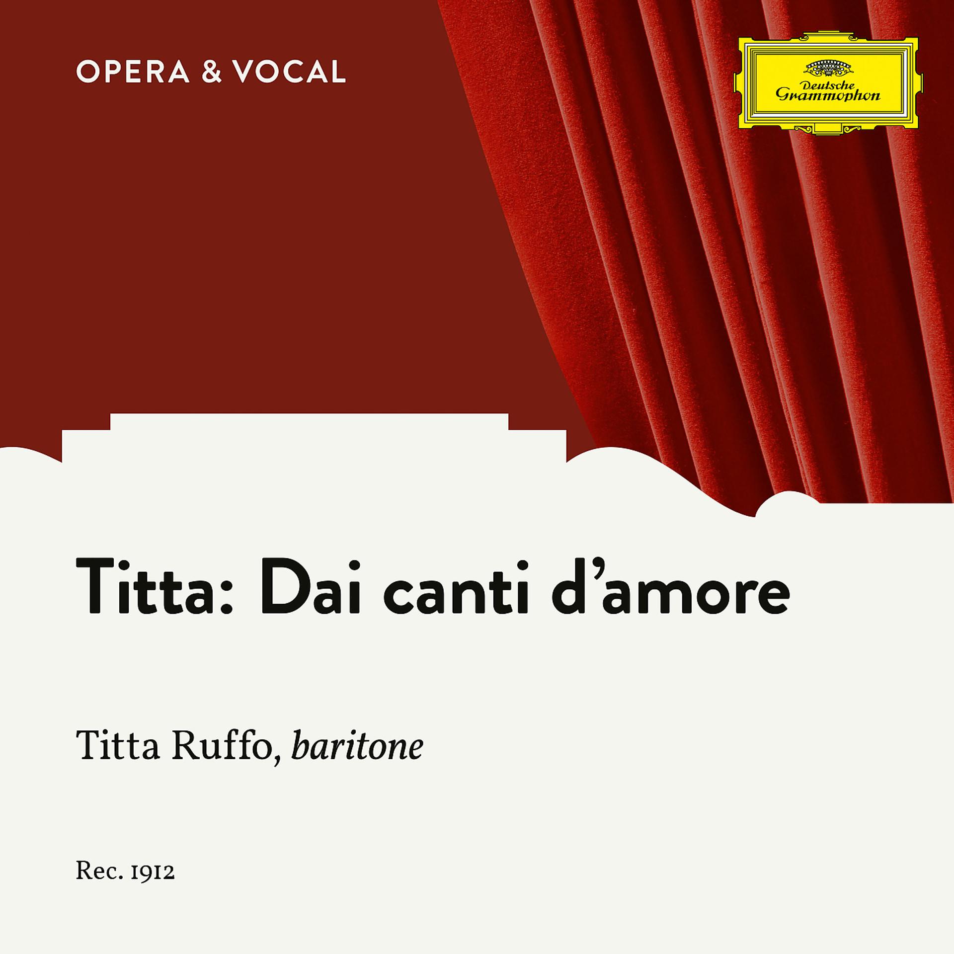 Постер альбома Titta: Dai canti d'amore