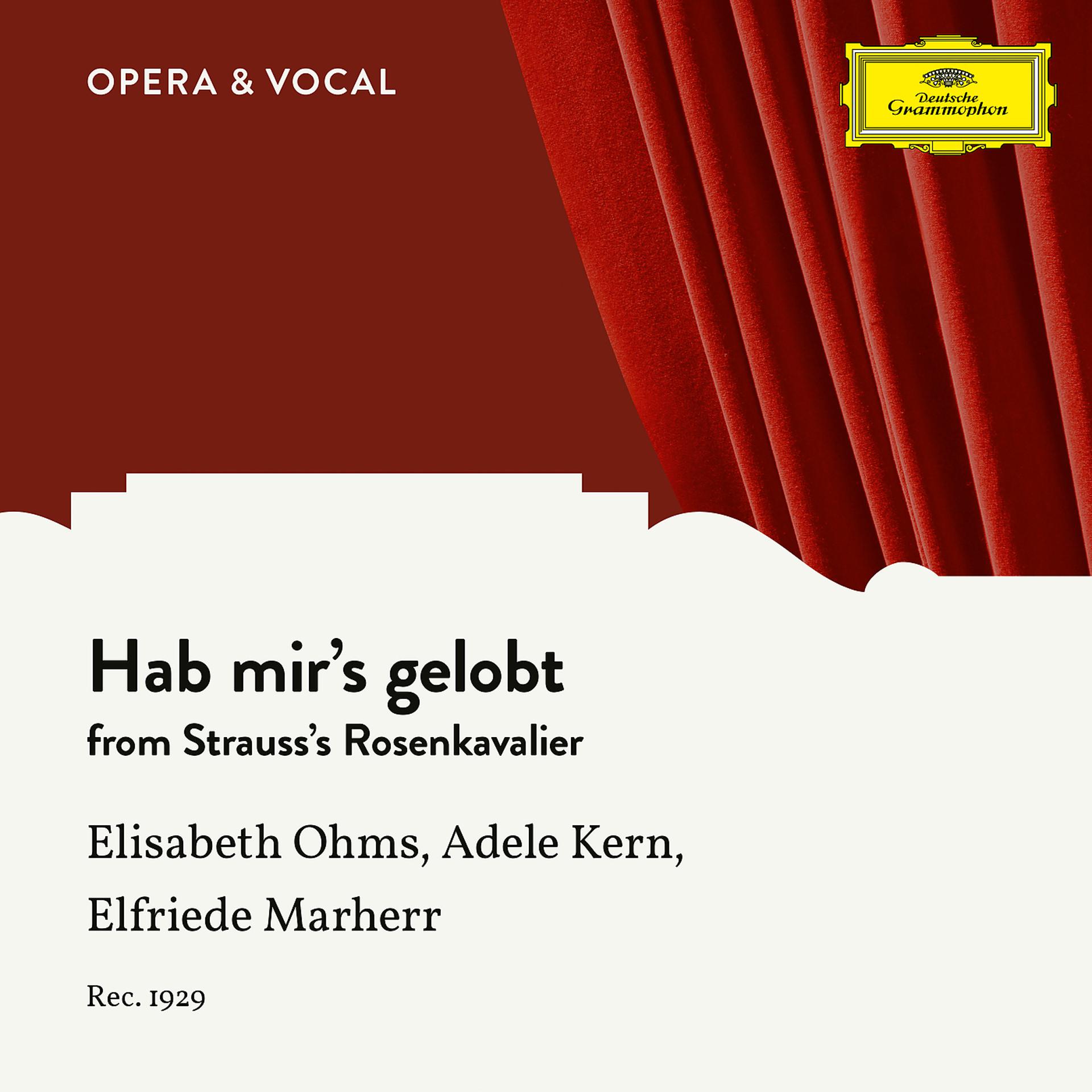 Постер альбома Strauss: Der Rosenkavalier, Op. 59, TrV 227: Hab mir's gelobt
