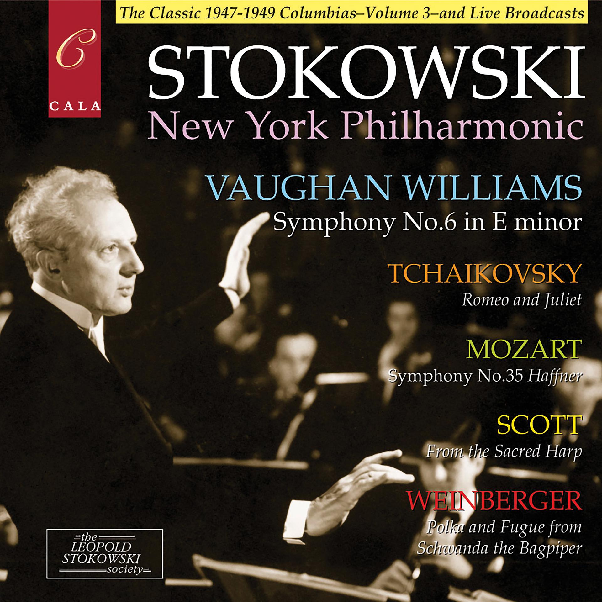 Постер альбома Vaughan Williams: Symphony No.6 - Mozart: Symphony No.35 - Tchaikovsky, Scott and Weinberger