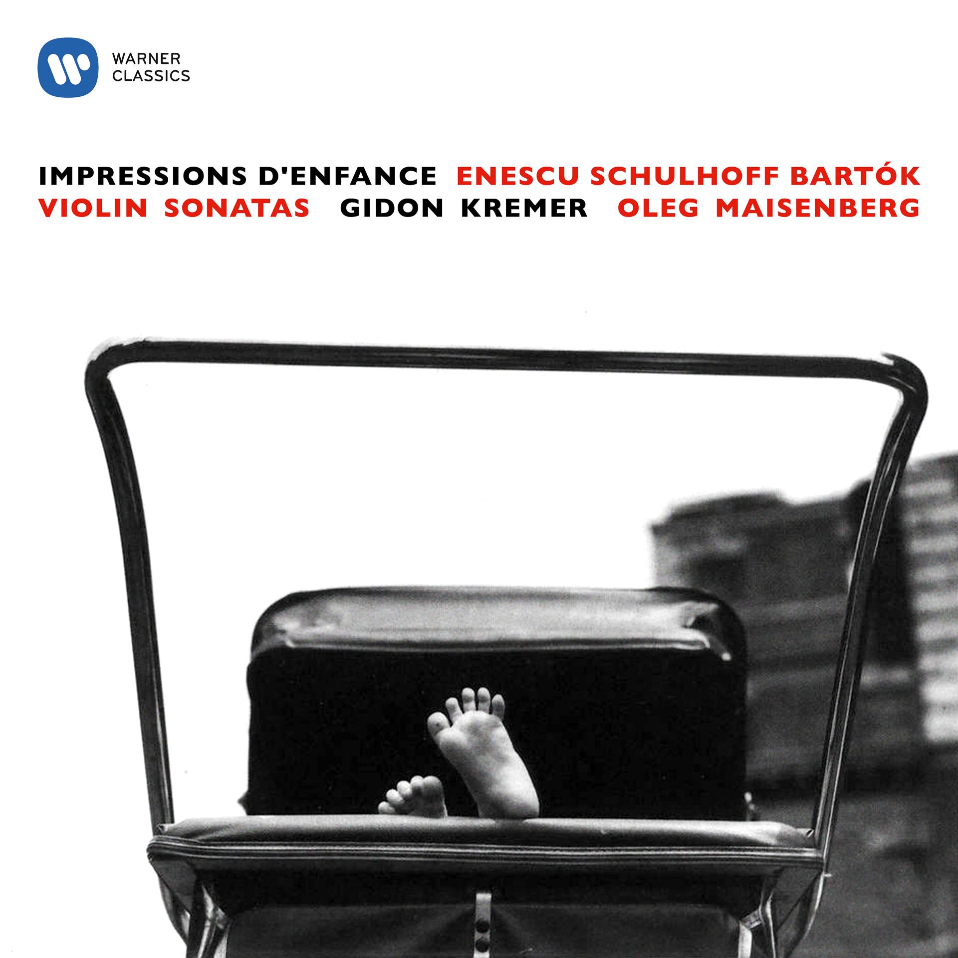 Постер альбома Enescu: Impressions d'enfance - Schulhoff & Bartók: Violin Sonatas