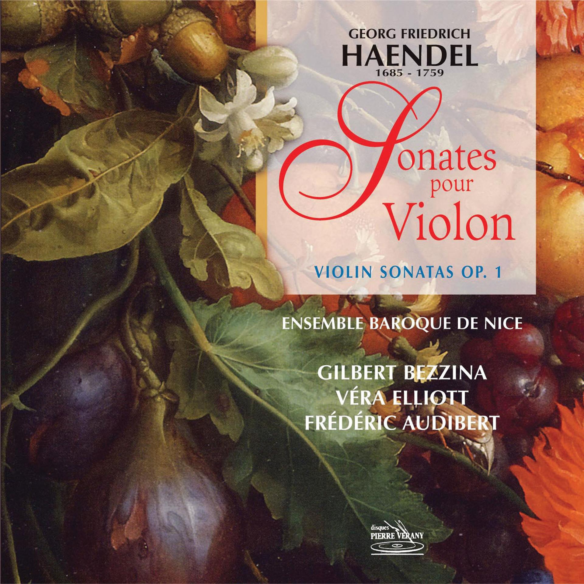 Постер альбома Haëndel : Intégrale des sonates pour violon, op. 1