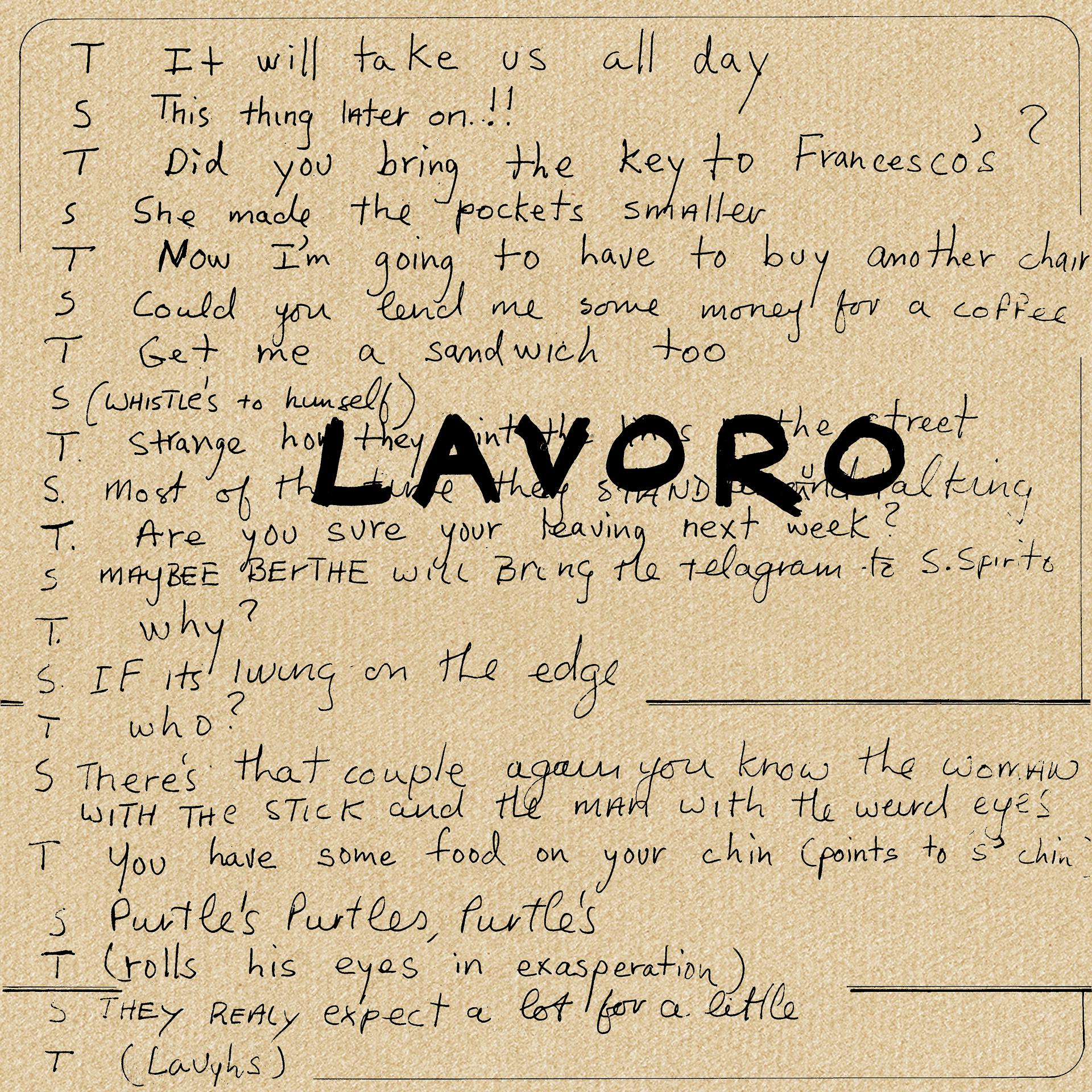 Постер альбома Lavoro